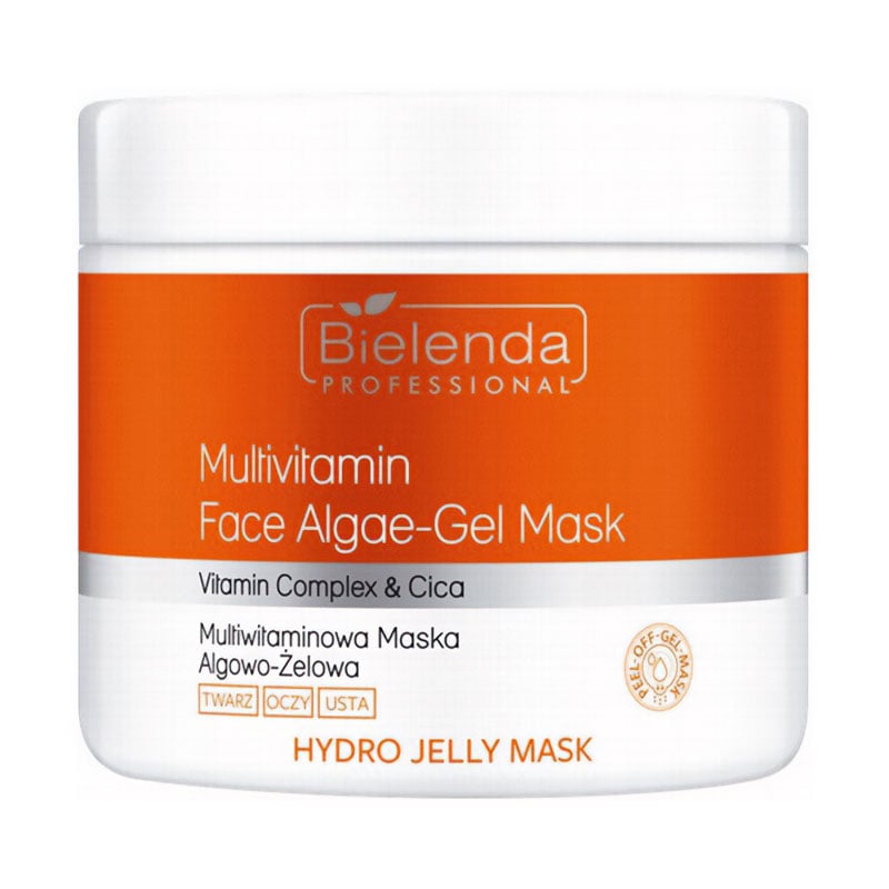 Уцінка! Мультивітамінна водоростево-гелева маска для обличчя Bielenda Professional Hydro Jelly Mask Multivitamin Face Algae-Gel Mask, 190 г